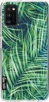 Casetastic Samsung Galaxy A41 (2020) Hoesje - Softcover Hoesje met Design - Palm Leaves Print