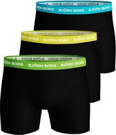 Bjorn Borg Boxershort 3 Pack Sammy Solid Maat S