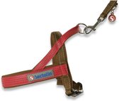 Sectolin Outdoor Hondentuig Quickfit - Bruin/Oranje Rood M