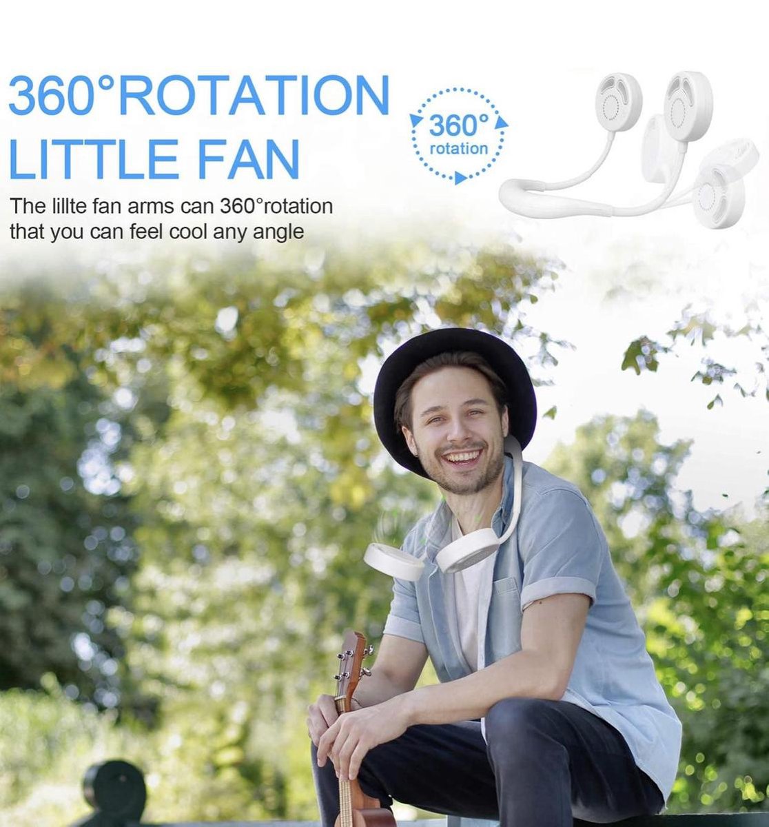 Bladloze - USB Draagbare Ventilator thumbnail 6