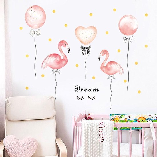 Bonus Gezichtsveld slaaf Muursticker Flamingo | Wanddecoratie | Muurdecoratie | Slaapkamer |  Kinderkamer |... | bol.com