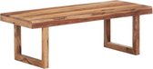 Salontafe - Massief hout-  koffietafel (Incl LW 3D Klok) )coffee table woonkamertafel