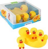 Toi-toys Jouets de bain Bath Ducks Junior Vinyl Yellow 4 pièces