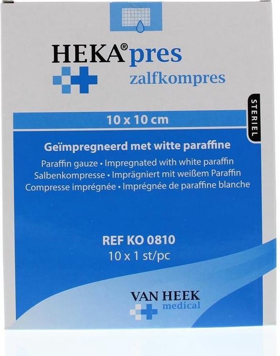 Goedkoopste Hekapres Zalfkompres 10 x 10 10 Stuks