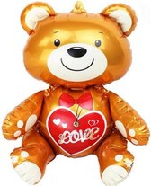 Beer Love ballon - Goud Beer ballon - 77 x 70 cm - Folie ballon - Reuze ballon - Valentijn - Anniversary - Verjaardag -Surprise