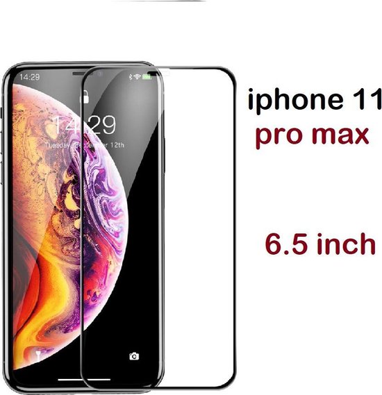 Verre trempé iPhone 11 Pro Max/XS MAX-(Full écran)-Noir