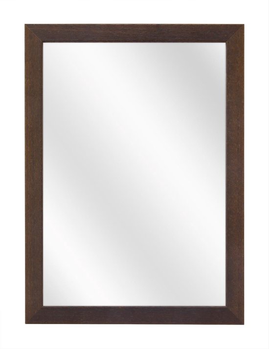 Miroir avec cadre en bois plat - Colonial - 40x60 cm