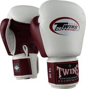 Gants de boxe Twins Special - BGVL 3 Blanc / Vin Rouge - 12oz