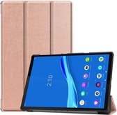 Lenovo Tab M10 Plus / FHD Plus Hoes Book Case Tri-Fold Roze Goud