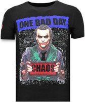 Luxe Heren T-shirt - The Joker Man - Zwart
