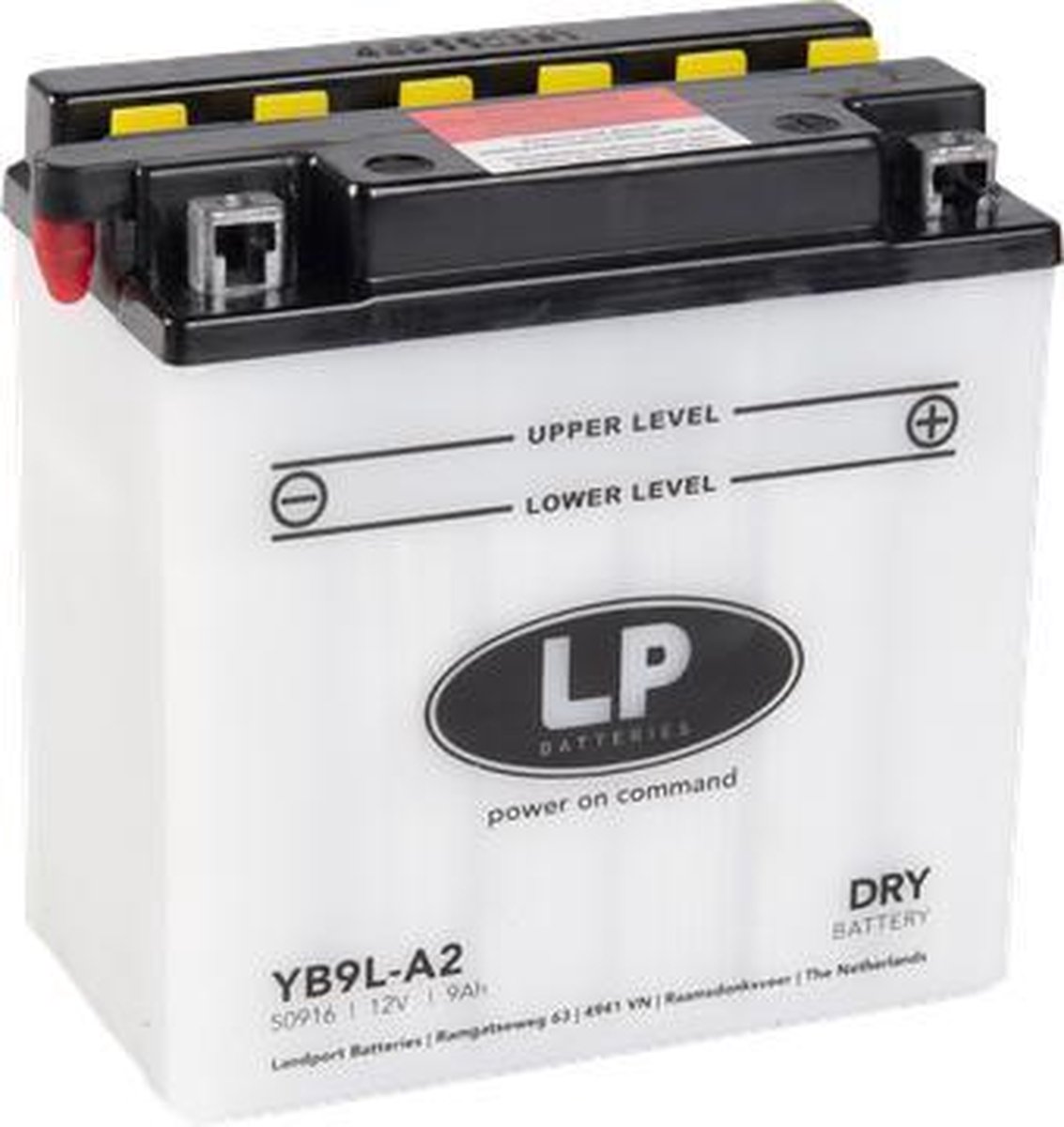 Landport Dry Motor/Scooter Accu YB9L-A2 12V / 9AH / 90CCA