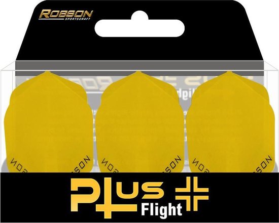 Bull's Robson Plus Flight Std. - Yellow - Dart Flights van Bull's — afbeelding 3