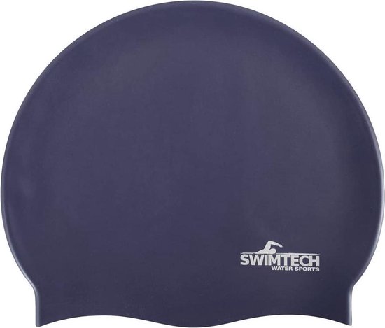 Swimtech Badmuts Siliconen One-size Marineblauw