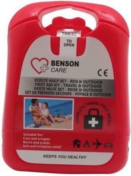 Eerste Hulp Set - EHBO set - First Aid Kit - Verbanddoos - Voor Reis & Outdoor - Benson Care