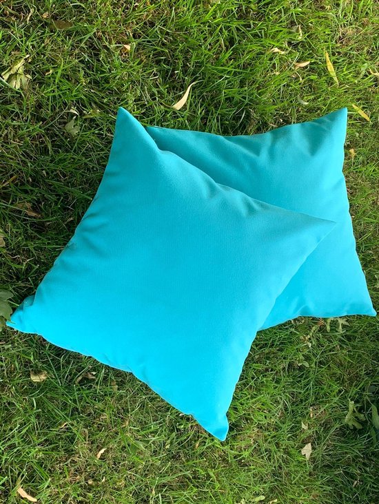 Buitenkussen Qush Royal - Sunbrella Aruba turquoise | Waterbestendig |  kleurvast |... | bol.com