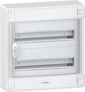 BOXPLUS verdeelkast 36 modules -  2 rijen - doorzichtige deur - opbouw