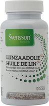 Svensson Lijnzaadolie, hoog gehalte aan Omega 3 vetzuren, 120 capsules