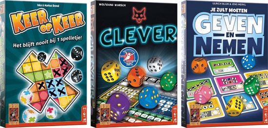postkantoor Monteur Verwijdering Dobbelpakket - Geven en Nemen + Clever + Keer op Keer - 999 Games | Games |  bol.com