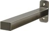 Duraline Bracket koppelstuk van geborsteld nikkel - Wandplank koppelstuk - Voor planken van 23,5 x 1,8 cm