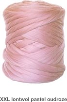 XXL wol, Merino Lontwol 1 kg pastel oudroze