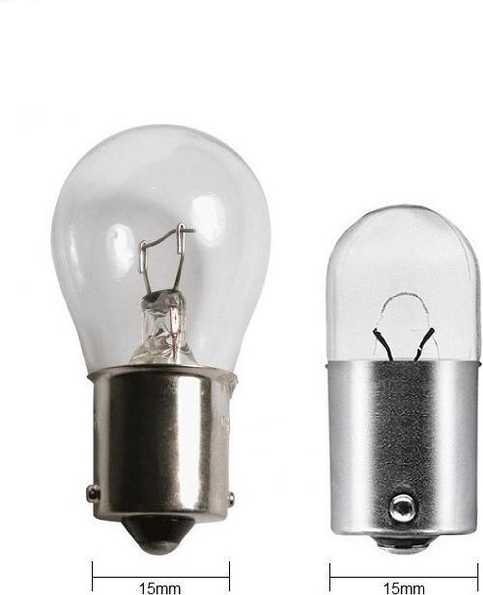 Lamp ( 2 ) 6 LED 12V Oranje BA15S - De Bondt