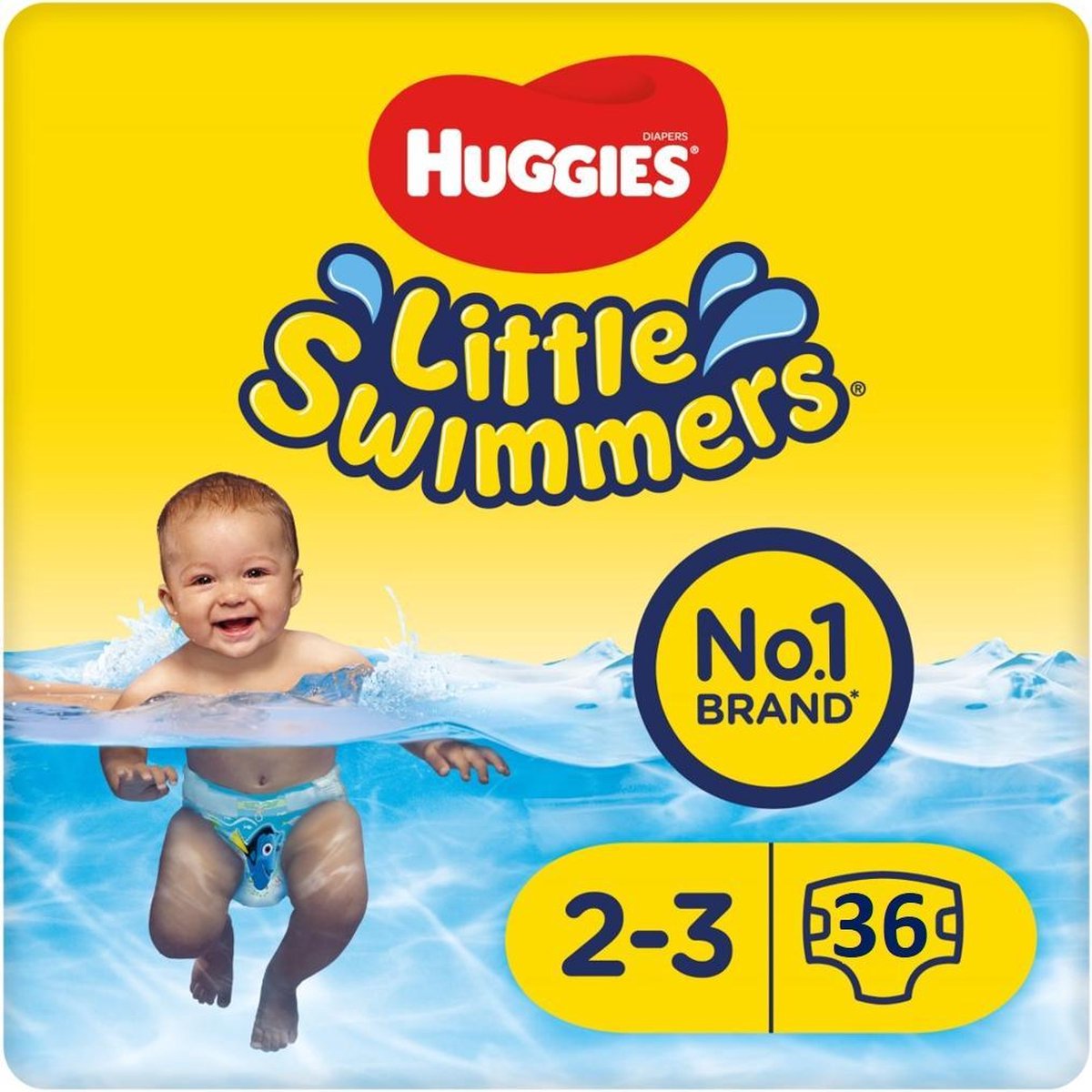 Couches Piscine 3-8 KG 12 Pcs HUGGIES