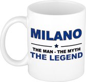 Milano The man, The myth the legend cadeau koffie mok / thee beker 300 ml