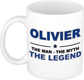 Olivier The man, The myth the legend cadeau koffie mok / thee beker 300 ml
