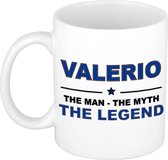 Valerio The man, The myth the legend cadeau koffie mok / thee beker 300 ml