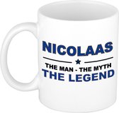 Nicolaas The man, The myth the legend cadeau koffie mok / thee beker 300 ml