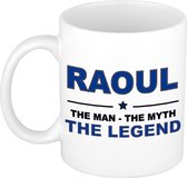 Raoul The man, The myth the legend cadeau koffie mok / thee beker 300 ml