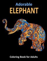 Adorable Elephant Coloring Book for Adults