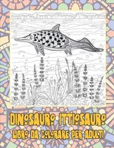 Dinosauro Ittiosauro - Libro da colorare per adulti