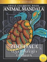 Zoo-Dala Sea Creatures Version Vol 9, Animal Mandala, Adult Coloring Book