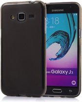 Zwart TPU Siliconen Hoesje voor Samsung Galaxy J3