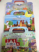 Designboek voor kinderen - 3 stuks