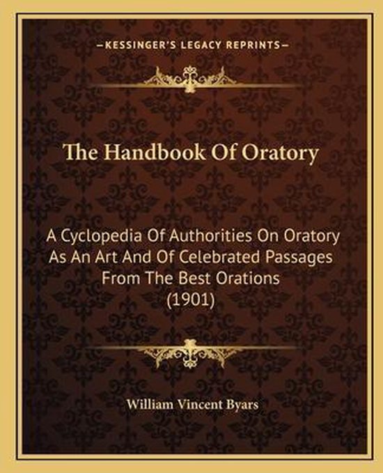 The Handbook of Oratory - cover