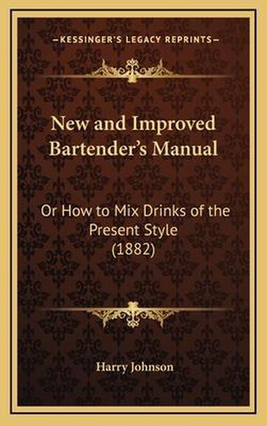 New and Improved Bartender's Manual - cover