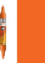 Molotow ONE4ALL - DARE Oranje Acrylic Twin 1,5 – 4 mm Marker