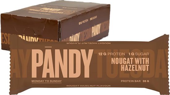 Pandy Low Sugar Protein Bar Nougat Hazelnut 18x35g