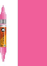 Molotow ONE4ALL - Marqueur double acrylique rose fluo 1,5 - 4 mm