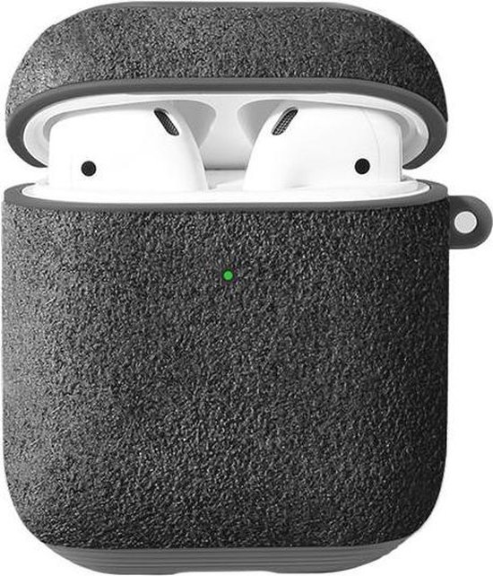 Apple Airpods 1/2 Gen Alcantara Hoesje 2020 Zwart