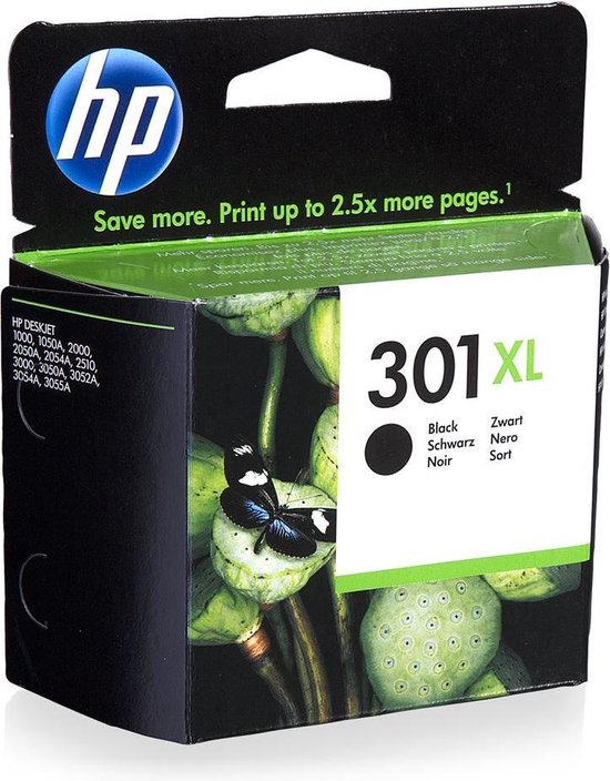 HP 301XL - Inktcartridge - Zwart Hoge Capaciteit (CH563EE) | bol.com