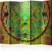 Kamerscherm - Scheidingswand - Vouwscherm - Mandala: Emerald Fantasy II [Room Dividers] 225x172 - Artgeist Vouwscherm