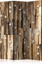Kamerscherm - Scheidingswand - Vouwscherm - Wooden Constellation [Room Dividers] 135x172 - Artgeist Vouwscherm