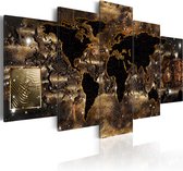 Schilderijen Op Canvas - Schilderij - World of bronze 100x50 - Artgeist Schilderij