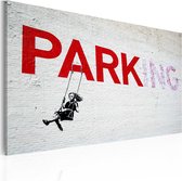 Schilderijen Op Canvas - Schilderij - Parking (Banksy) 60x40 - Artgeist Schilderij