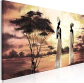 Schilderijen Op Canvas - Schilderij - African Goddesses (1 Part) Narrow 150x50 - Artgeist Schilderij