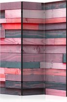 Kamerscherm - Scheidingswand - Vouwscherm - Pink Manor [Room Dividers] 135x172 - Artgeist Vouwscherm