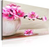 Schilderijen Op Canvas - Schilderij - Still Life: Sakura Flowers 120x80 - Artgeist Schilderij